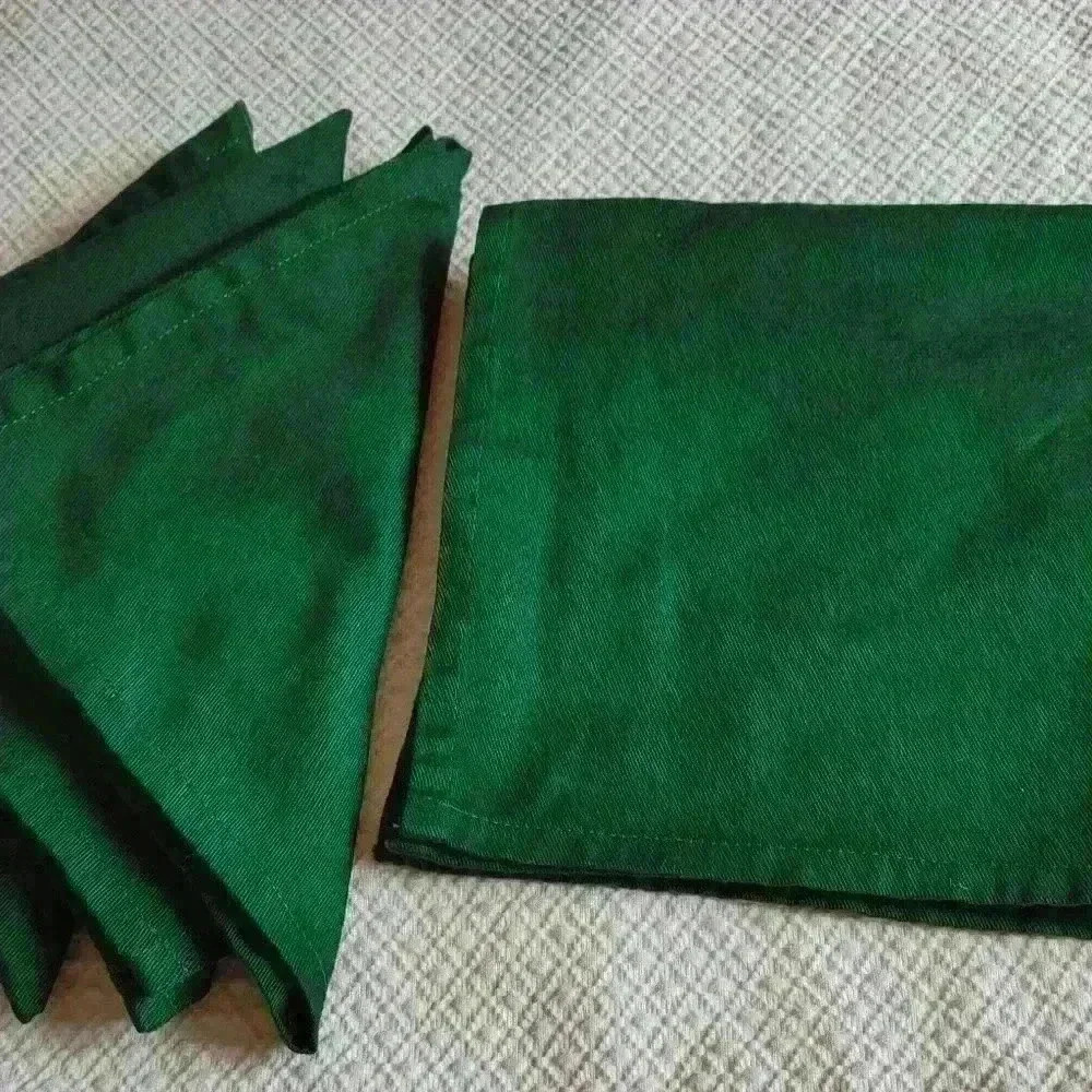 Set of 4 - Hunter Green Napkins